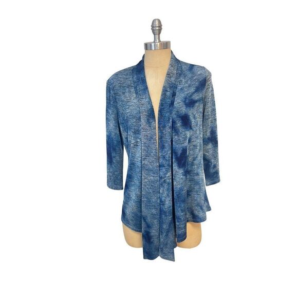 ALBERTO MAKALI Women's Blue/Black Open Cardigan Size Small - Picture 1 of 5